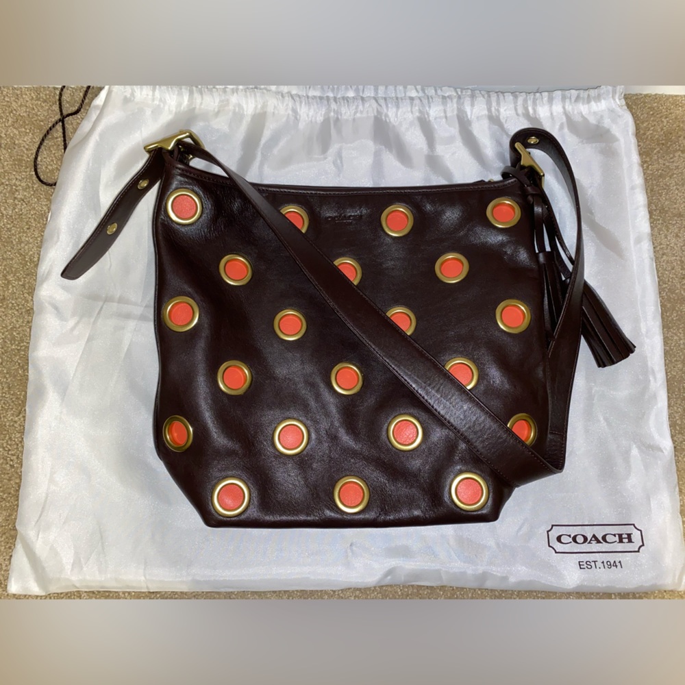 COACH shoulder bag brown - New with tags and only used once. - Picture 7 of 10